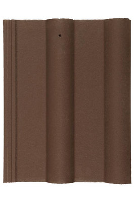 Double Roman Roof Tile Smooth Brown