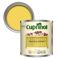 Cuprinol Garden Shades Dazzling Yellow Colour Swatch & Paint Sample Tin