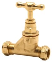 YORKSHIRE STOPCOCK 15mm YP501LS LOCKSHIELD