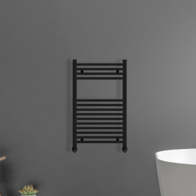 Vaporo Alta Straight 22mm Heated Towel Rail 800 x 600mm - Black