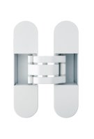 Invisacta IN300 3D Adjustable Concealed Hinge - Capacity 60 Kg - Caps Not Included Matt White Plastified (Ral 9016)