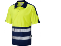 [346.2] Leo Watersmeet Hi-Vis Polo Yellow/Navy P10