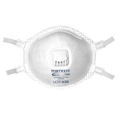 FFP3 VALVED DOLOMITE RESPIRATOR MASK 10PK