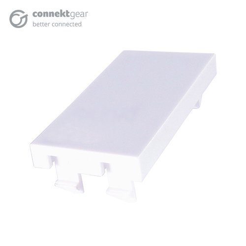 Single blanking plate 25&times;50 mm white faceplate accessory - 90-0104