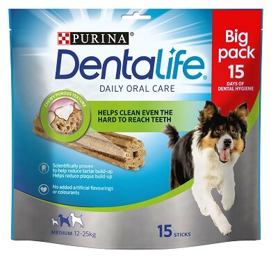 DentaLife Medium (12kg-125kg) 3 x 15 Sticks Loyalty Pack