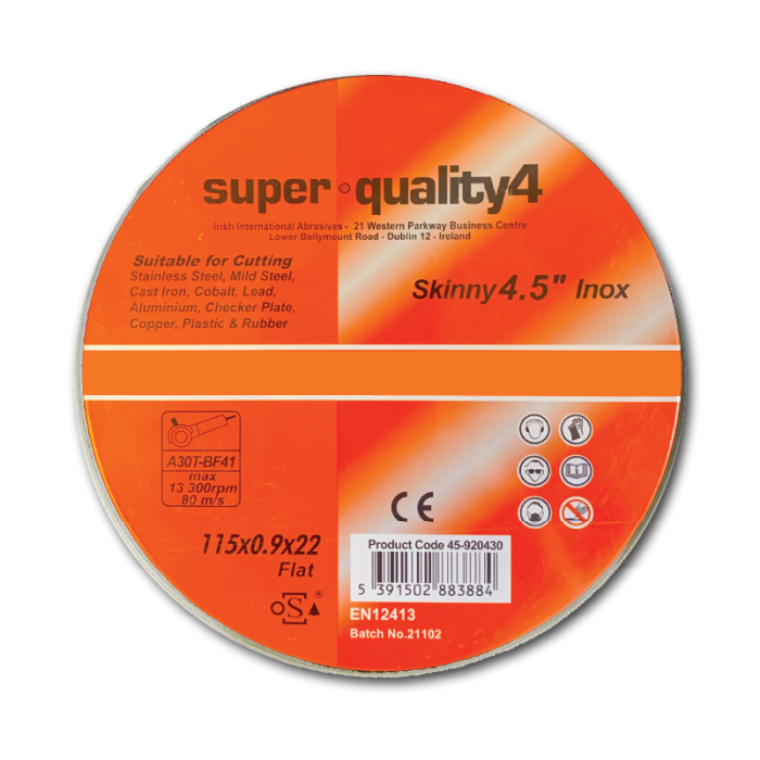 Skinny Disc 115mm x 0.9mm (Tin of 10)