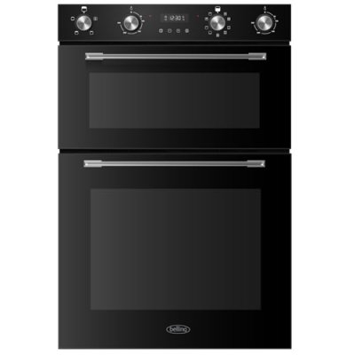 Belling Built In Double Oven - Black | BI904MFBLK