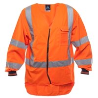 801016 Hi Vis-Vest long Sleeve, Zip, TTMC, Orange