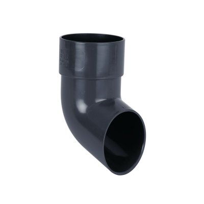 68mm Round Downpipe Shoe Anthracite Grey