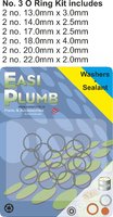 Easi Plumb 12 Pce No. 3 Large O Ring Kit