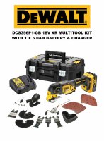 DCS356P1-GB DEWALT DCS356P1-GB 18V XR MULTITOOL KIT W 1X 5AH & CHARGER