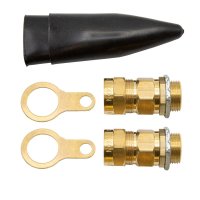 CW20S Wiska M20S External Brass Cable Gland Kit (Pack Of 2)