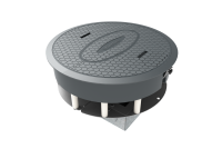 CMD Power Hive - 210mm - Large Power/data hive with 1 x Twin Switched socket & 1 x 4 Gang Data Plate ( RJ45 cutouts - 37mm x 22.3mm)