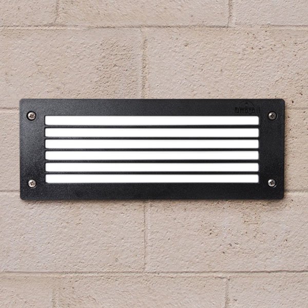 Fumagalli Leti 300 Grille Recessed Bricklight Black