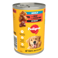 Pedigree Can Adult - Beef in Gravy 400g x 12