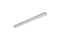 SULTAN 2x24W LED corrosion proof, IP65, 4ft, Grey, 5000K,emergency cw frosted diffuser