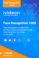 Ivideon - Faces 1000 Licence - 1 Month