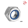 M24 T Type Nylon Nuts (DIN 985) - Steel Gr.8 Zinc Plated