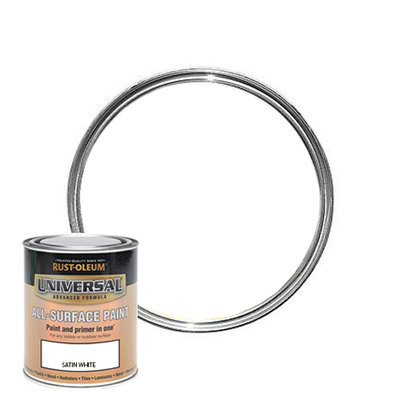 Rust-Oleum Universal Paint - Satin White 250ml