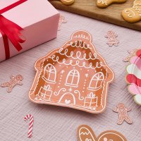 Gingerbread House Paper Plates - Pack of 8