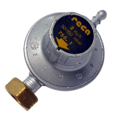 Flesregelaar 11 standen 50-150mbar Q:2kg/u Moer-Slang