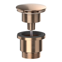 Viva Universal Basin waste Brushed Copper BWUNI/BC