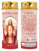 Candle/Sacred Heart/Windproof Cap   (86950)