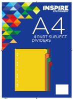 A4 Subject Dividers - 5 part 