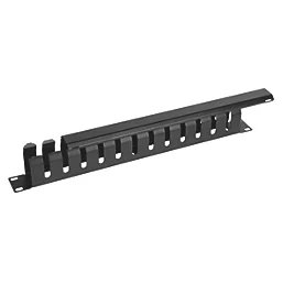  Front view of Labgear rack mount cable organiser