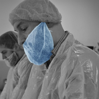 Beard Cover Non Woven, Blue, 1000/Case