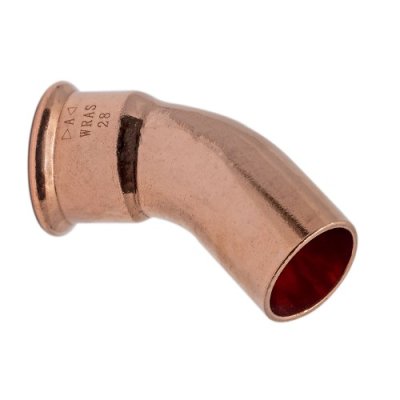 Pressfit 28mm 45 Degree Obtuse Street Elbow