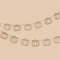 Pumpkin Wooden Garland 2m