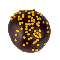 Orange truffle - flavoured oatmilk ganache in dark choc 12.8g  - 1.26kg