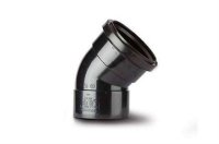 Polypipe Offset Bend 4in/110mm. 135&deg;. Ring Seal Socket x Solvent Socket SB403B