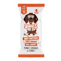 Denzels Nut Butter Dog Chews Peanut Cashews & Turkey 10x75g