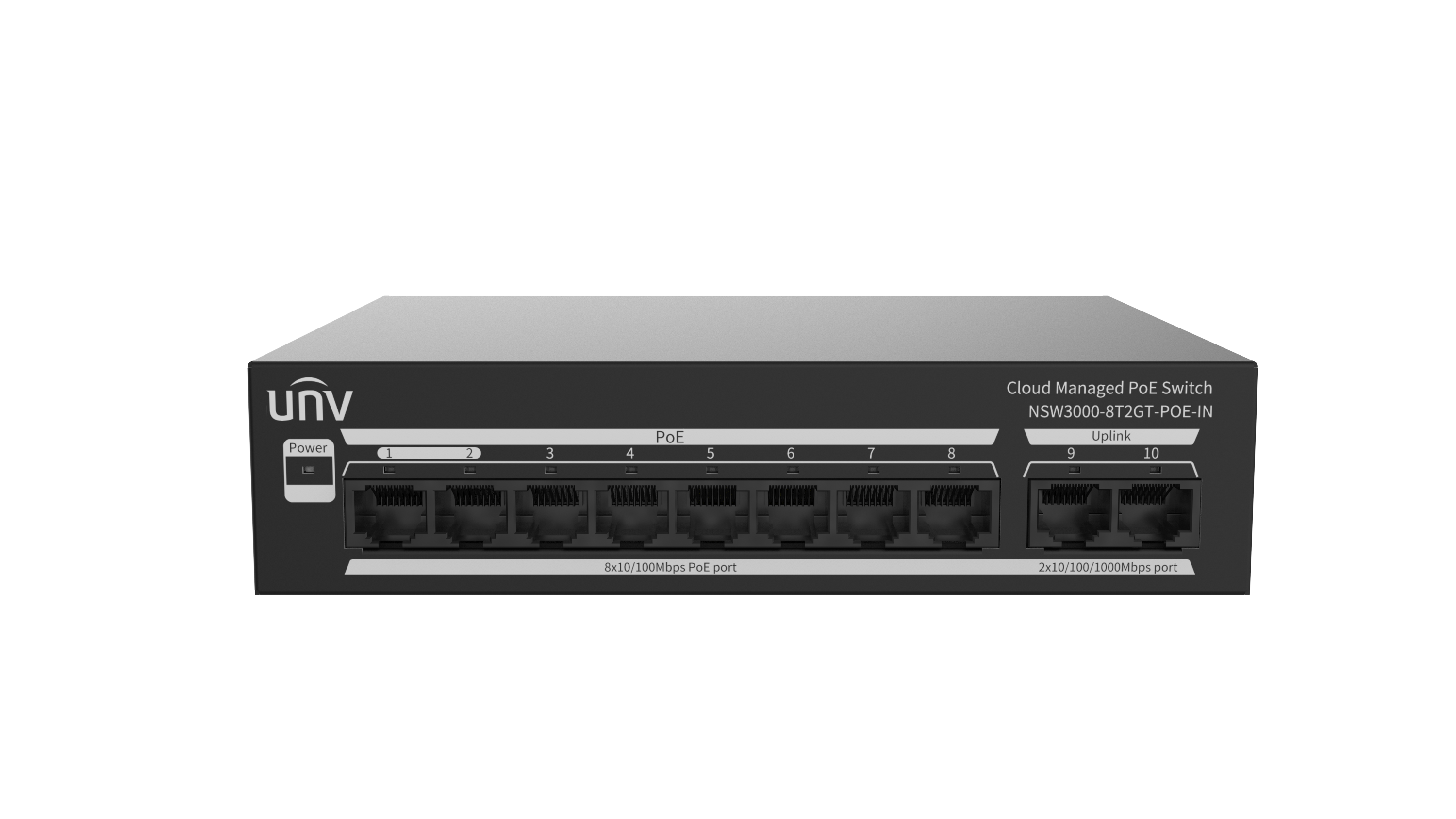 NSW3000-8T2GT-POE-IN switch ports