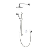 Aqualisa Quartz Blue Smart Divert Concealed Shower with Adjustable and Wall Fix Heads - HP QZSB.A1.BV.DVFW.23