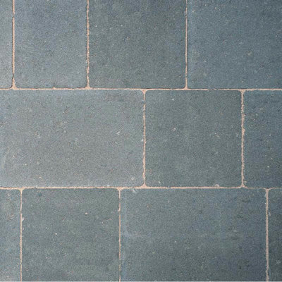 Bradstone Woburn Original 134x134x50 Graphite Block Paving Pack 40863 (1m2)