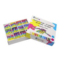 Oil Pastels School Pack 12 x colours - 10mm x 7cm - 432pk