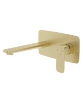 INEZ WALL MOUNTED BASIN MIXER BRUSHED GOLD