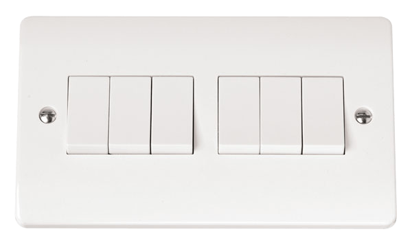 Click Mode 6G 2W Switch White CMA105