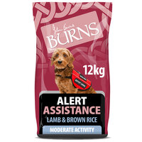 Burns Adult Dog Alert Assistance Lamb & Brown Rice 12kg [Zero VAT]