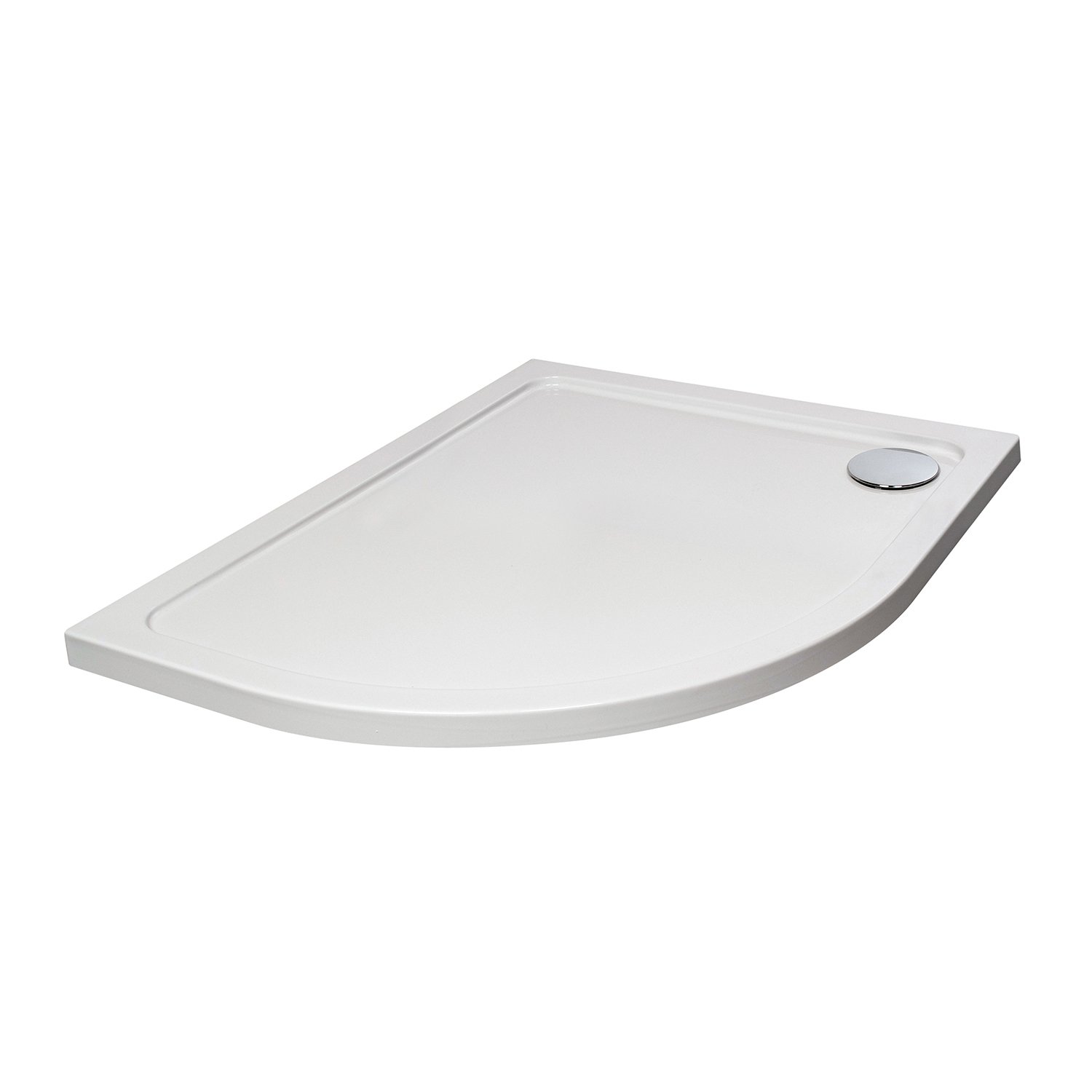 Tucker French Low Profile 45mm 900x800mm Offset Quadrant Shower Tray Right Hand