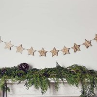 Star Wooden Garland 2m