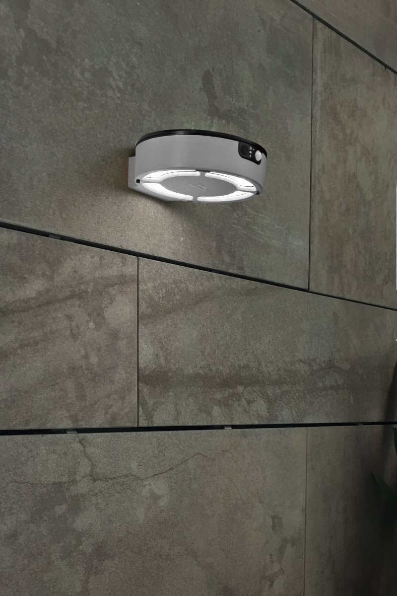 Fumagalli Fortunato Solar Wall Light Grey