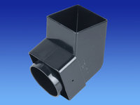 Wavin SquareLine Offset Bend Spigot Black T8826BK