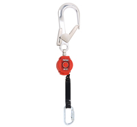 MILLER Turbolite Personal Fall Limiter 2 Metre Webbing, Scaffold Hook and Twistlock Karabiner