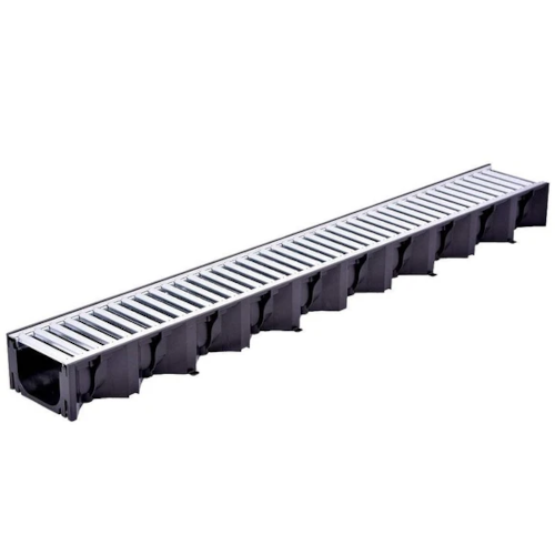 Drain Channel C/w Galv Grid 1m Shallow