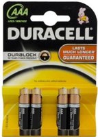 Duracell Duralock AAA Battery Pack of 4