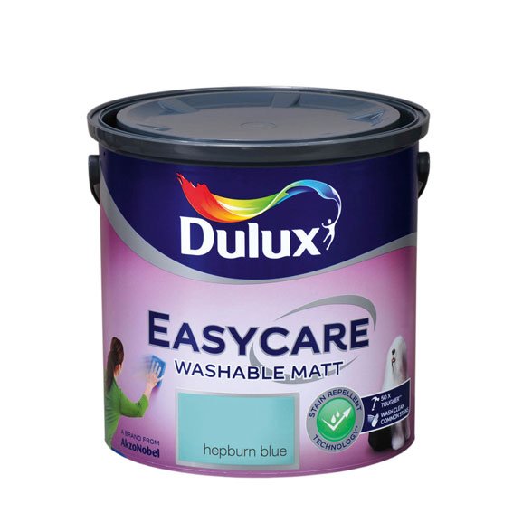 Dulux Easycare Washable Matt Hepburn Blue Paint Pat McDonnell Paints Irelands Brightest